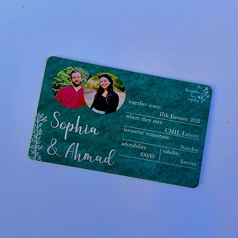 Relationship ID Card